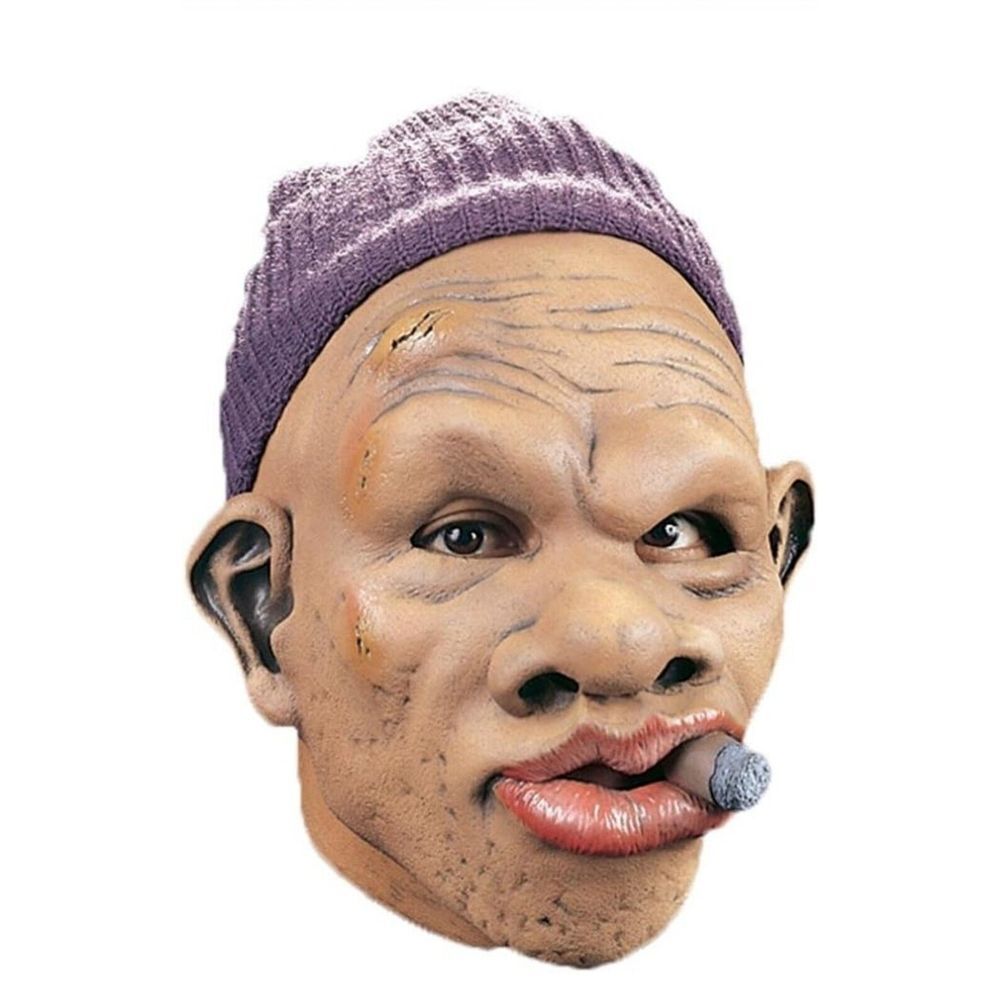 Rare! Vintage 1991 Be Something Studios One Size Le Roy Mask, Brown Attached Cap